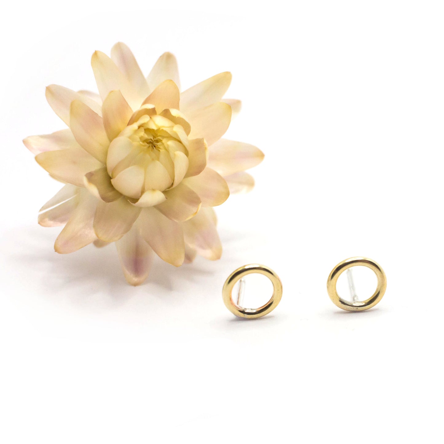Brass O Studs