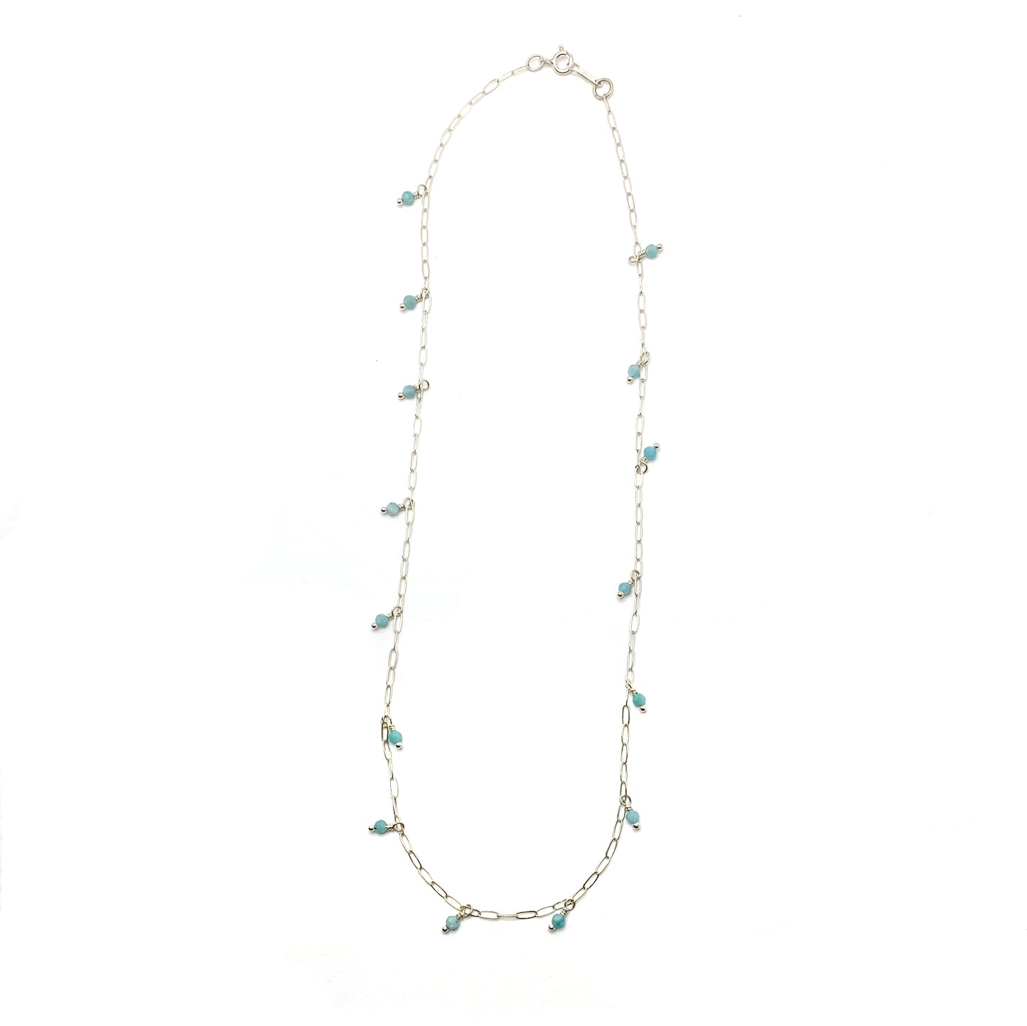 Gemstone Raindrop Necklace