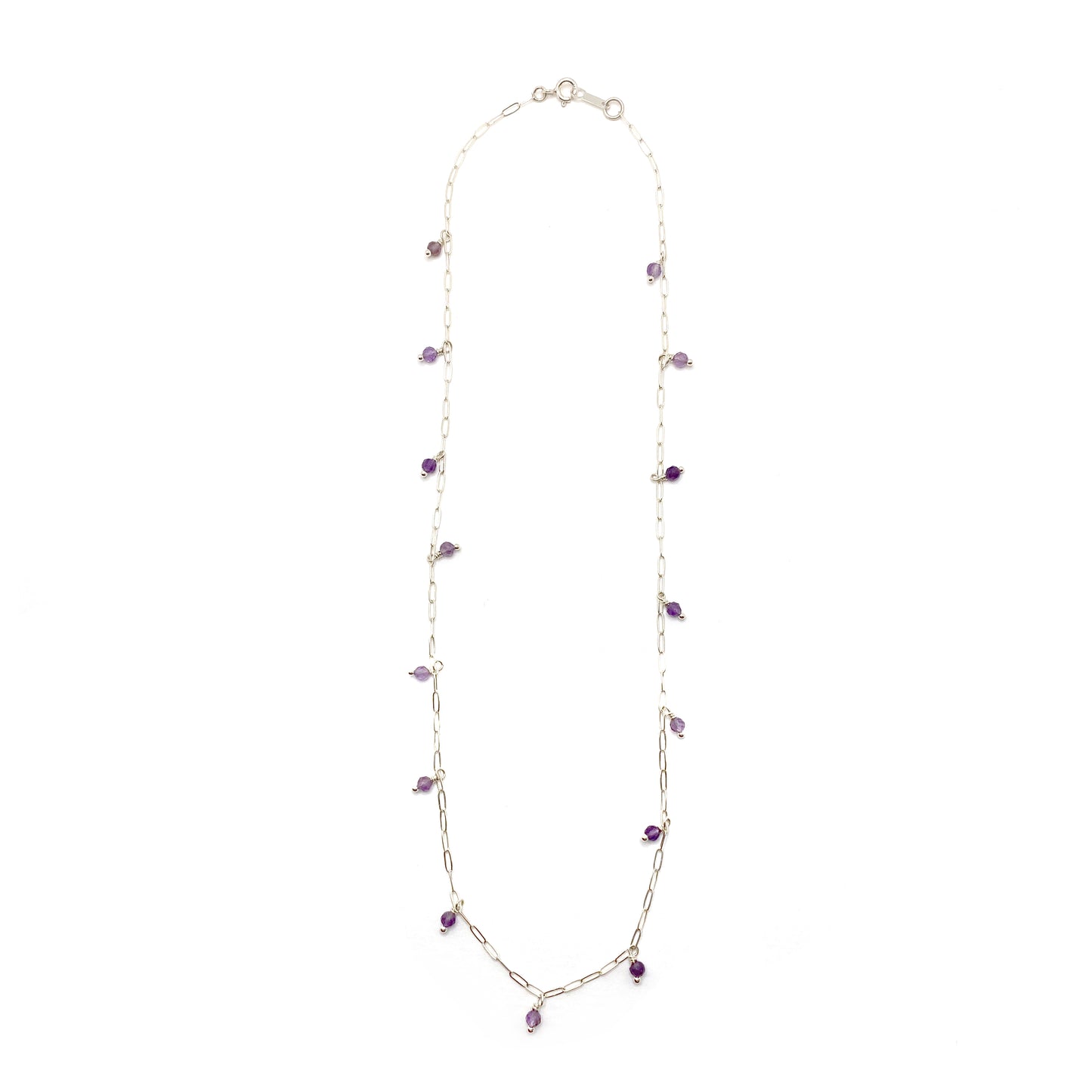 Gemstone Raindrop Necklace