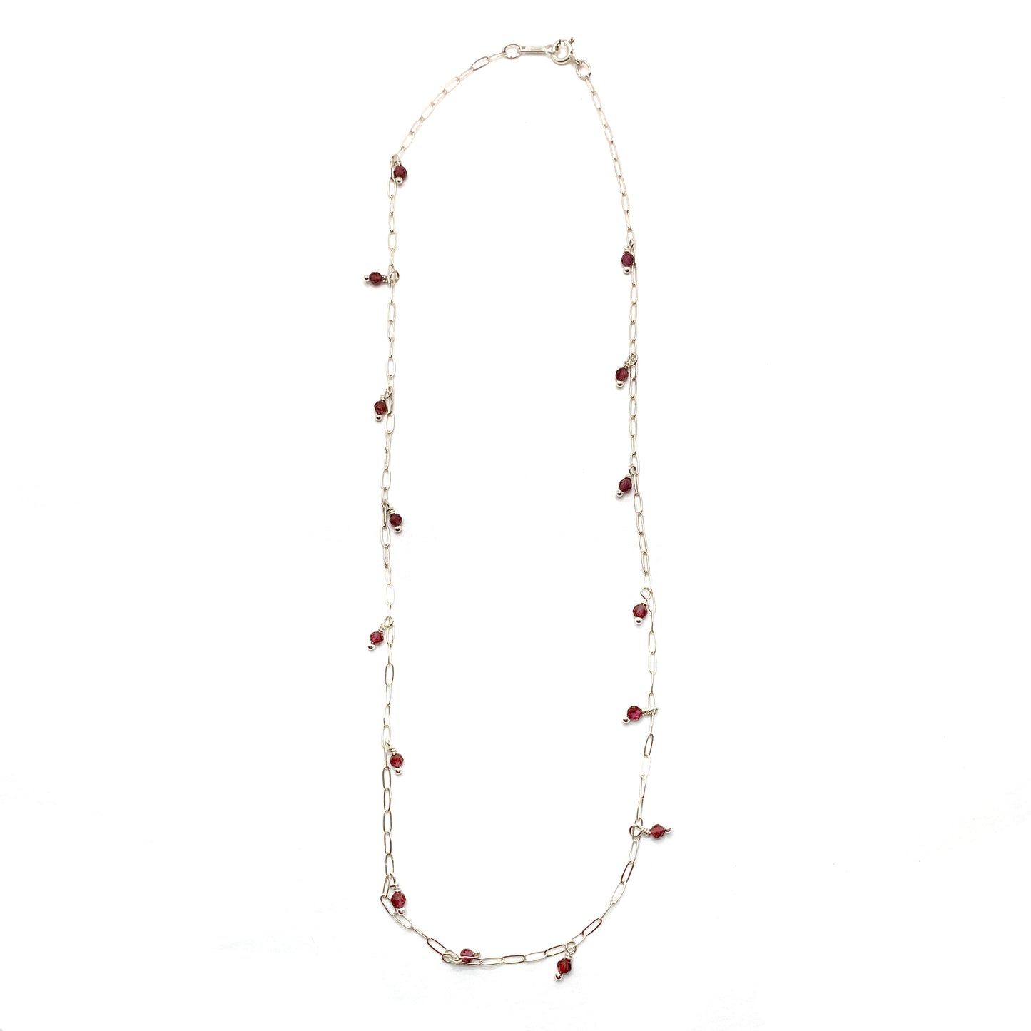 Gemstone Raindrop Necklace