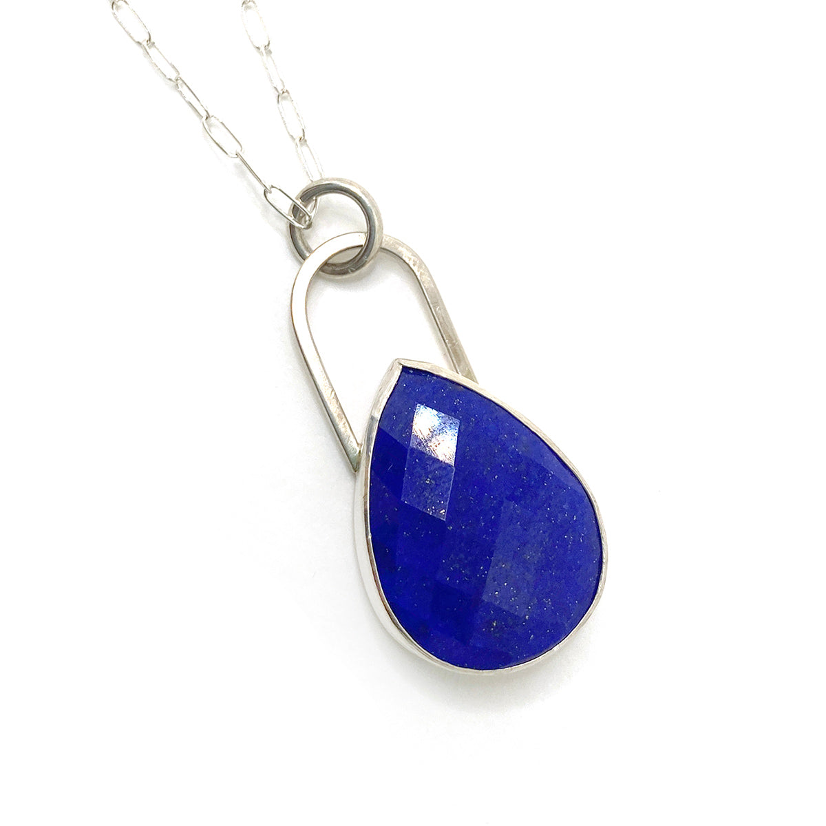 Faceted Lapis Lazuli Pendant