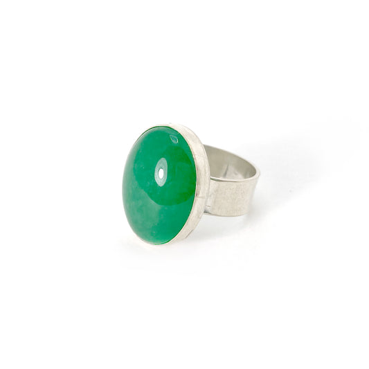 Green Quartzite Ring - Size 6.5
