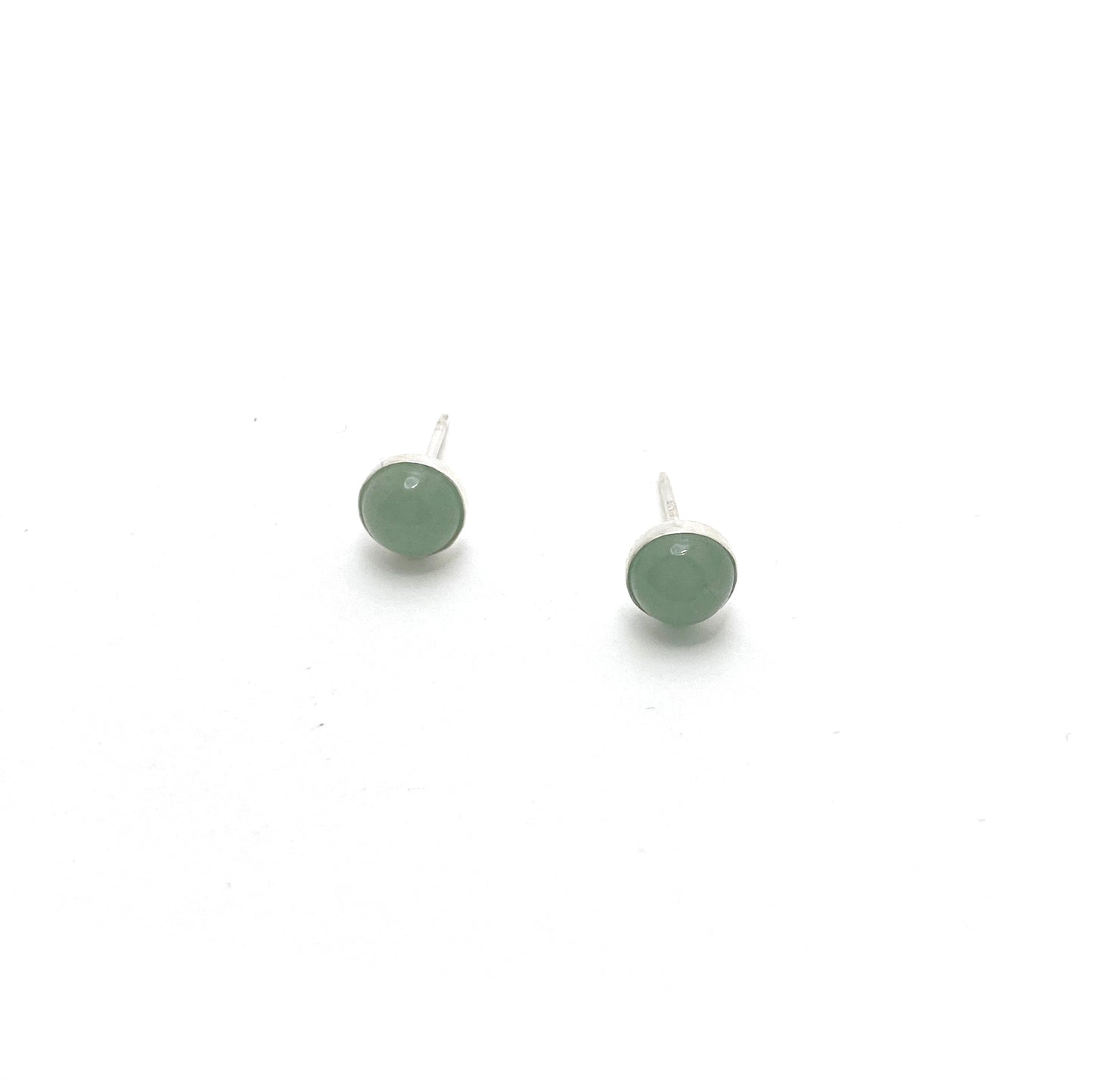 Aventurine and Sterling Silver Dorothy Studs