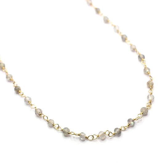 Labradorite and 14k Gold-Filled Necklace