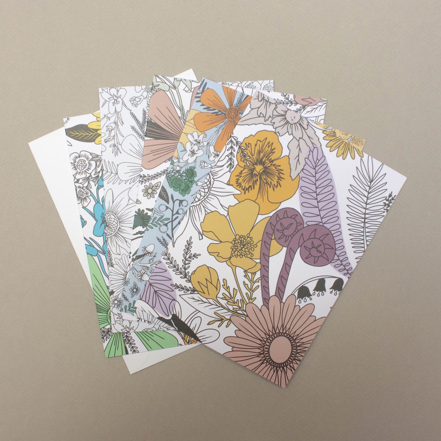 Notecard Set in Garden Party