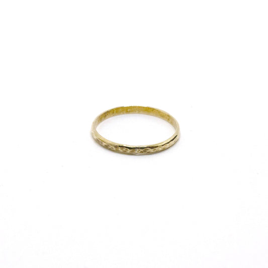 Hammered Wire Brass Stacking Ring