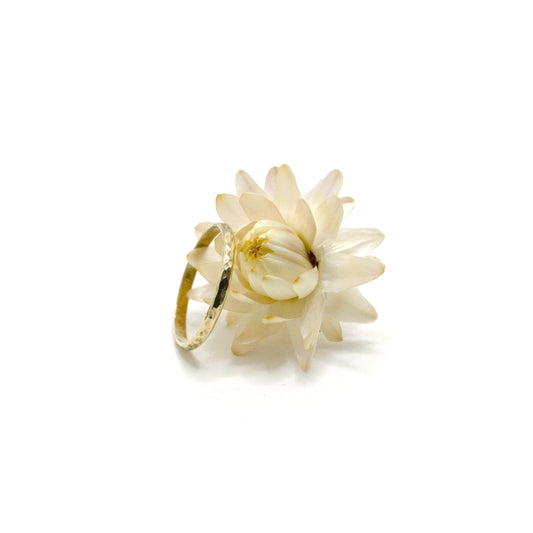 Hammered Wire Brass Stacking Ring