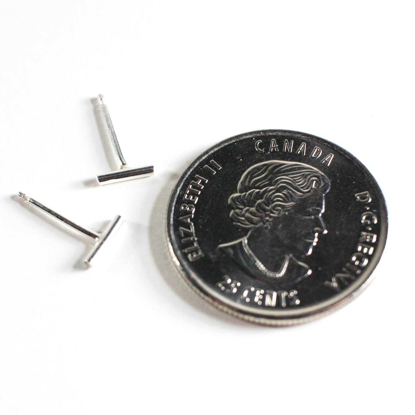 Bar Studs in Sterling Silver