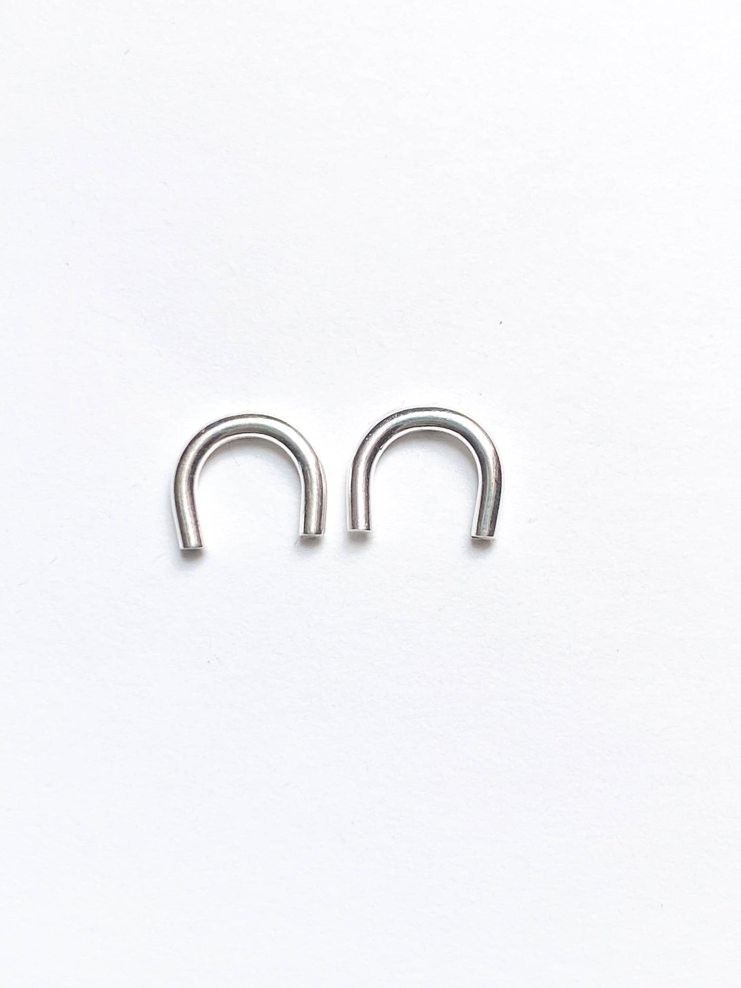 Sterling Silver U Studs