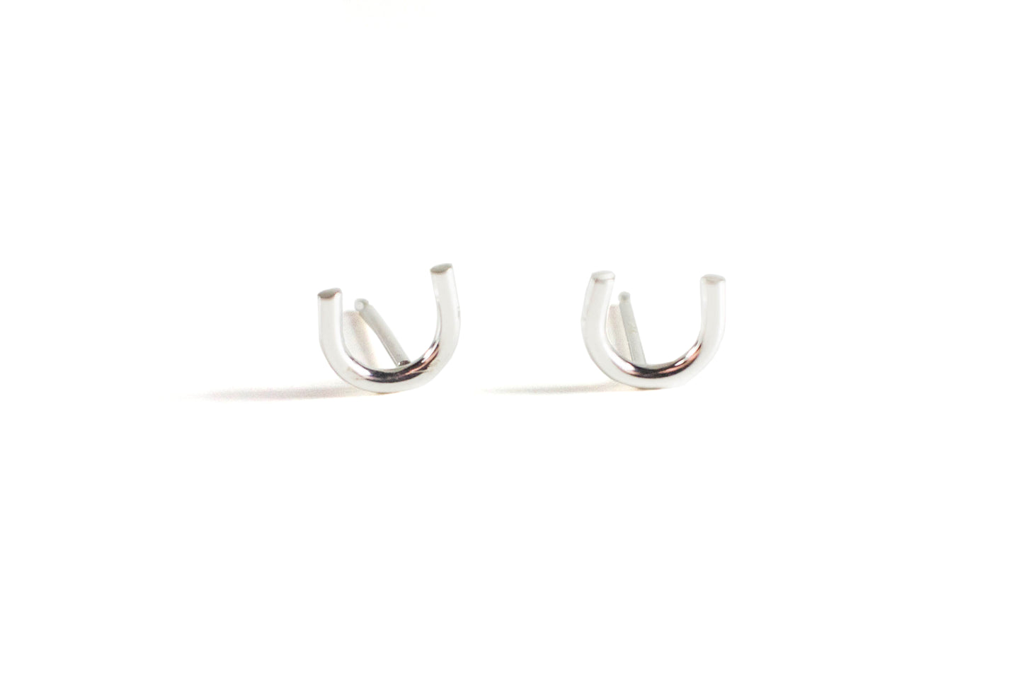 Sterling Silver U Studs